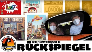 Unsere Brettspielwoche im Rückspiegel #28 Age of Comics / Get on Board / San Francisco / Red7