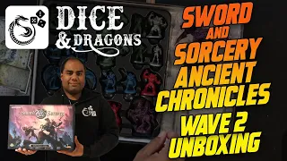 Dice and Dragons - Sword and Sorcery Ancient Chronicles All - In Wave 2 Unboxing