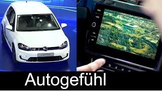 New VW Volkswagen e-Golf Touch gesture interface concept premiere CES Las Vegas 2016