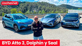 BYD Dolphin, Seal y Atto 3 2023 | Primera prueba / Test / Review en español | coches.net