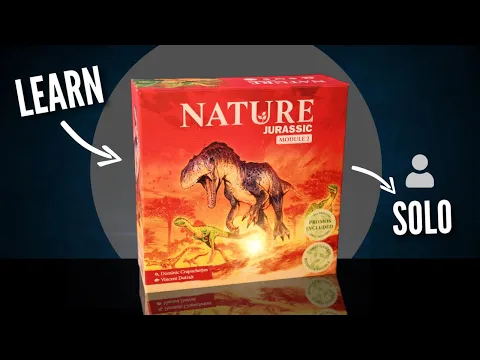 Nature Board Game | Teaching Solo Playthrough (Jurassic Expansion)