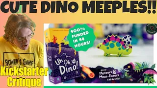 Uh Oh, Dino! - Cute & Chaotic Co-op for 2-4 - Christmas SHipping!- Kickstarter Critique Review