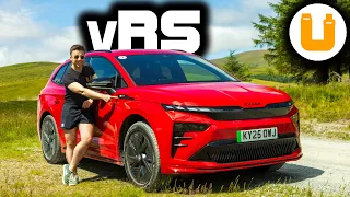 New 2025 Škoda Enyaq vRS Review | Facelift Adds Serious Power to Family SUV