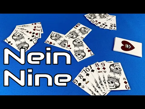 How to Play Nein Nine | a NEW feisty card game for 3 Players | Skip Solo
