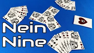 How to Play Nein Nine | a NEW feisty card game for 3 Players | Skip Solo