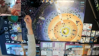 Teach and playthrough High Frontier Module 3 Conflict, with modules 0, 1, and 2.