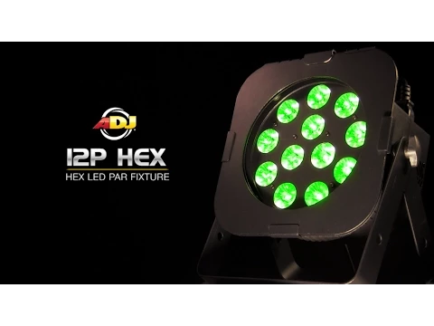 Product video thumbnail for ADJ American DJ 12P Hex LED Wash Light 2-Pack
