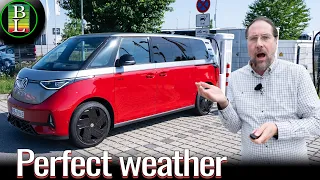 VW ID. Buzz GTX Long Wheelbase (86 kWh) Range Test at 110 km/h (68 mph) | Much Better Than 130?