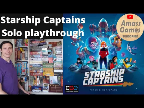 Starship Captains Solo Playthrough board game - Czech Games Edition Essen Spiel22 release AmassGames