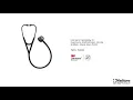 Littmann Cardiology IV Diagnostic Stethoscope: Smoke & Black - Black Stem 6232 video