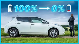 What Happens When My CHEAP Leaf DIES? | Used EV Range Test! - Shot On iPhone 13