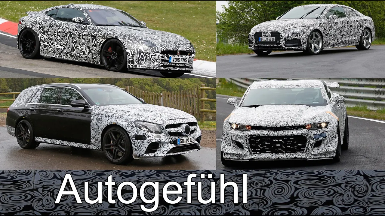 Spy: Mercedes E63 AMG Estate, Jaguar F-TYPE Facelift, Chevrolet Camaro Z28, Audi RS5 Mule