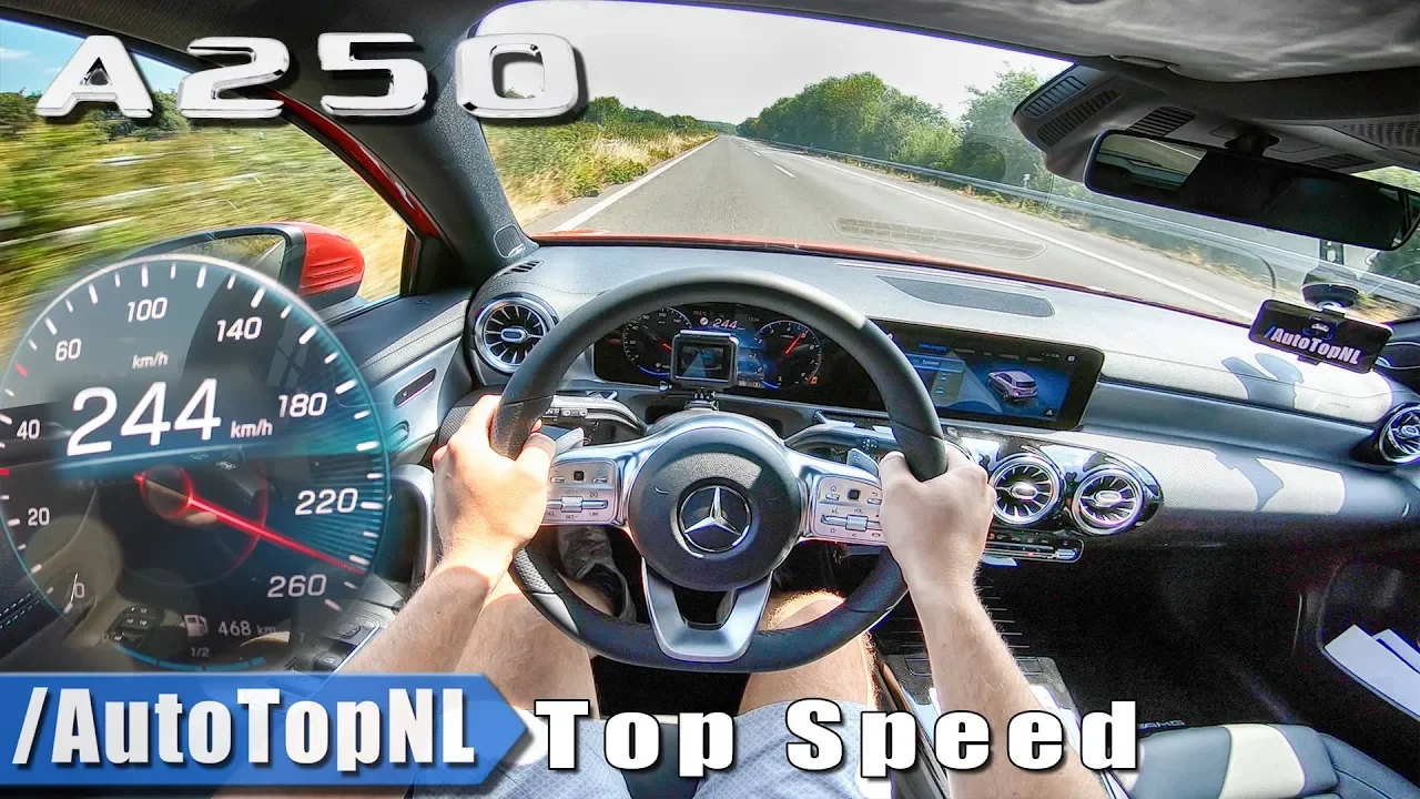 2019 Mercedes A Class A250 AMG Line 2.0 TURBO 224HP AUTOBAHN POV TOP SPEED by AutoTopNL