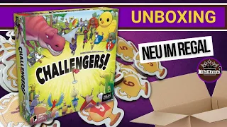CHALLENGERS! | WAS IST DRIN? Brettspiel 📦 Unboxing & kurze Spiel Vorstellung [Brettspiele]