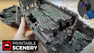 Unboxing the 3D Printed Ship Wreck from Printable Scenery - Printed and Painted by Nerd-Stuff