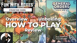 General Orders World War 2 Board Game | Overview, Unboxing, How to Play & Review | Osprey Games