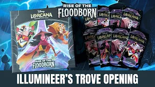 Disney Lorcana Illumineer's Trove Box Opening Unboxing - Rise of the Floodborn TCG