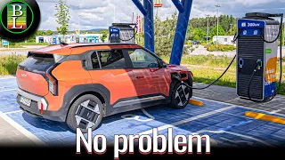 Driving 600 km in the Kia EV3 (81kWh) - Long Distance Test