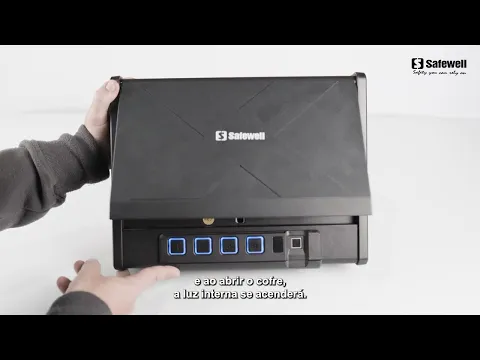 Cofre com Senha sem Display Aço Preto Safewell