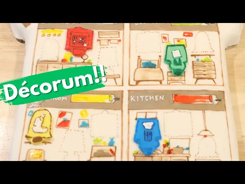 How to Make a Simple House Cake from Décorum | Board Game Bakes