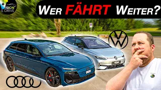 Ist 800V wirklich schneller? VW ID.7 GTX Tourer vs. AUDI S6 e-tron Avant - Powerkombis im Duell