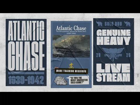 Atlantic Chase - Tag-Team Solo Tutorial Missions #7-#10 by Heavy Cardboard