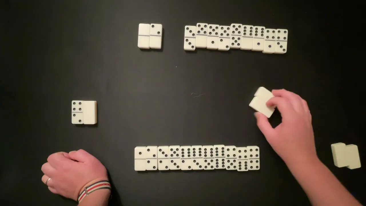 How to play 28 (Twenty-Eight), a domino trick taker for two