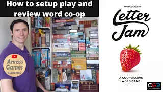 How to play Letter Jam full release version co-op word board game AmassGames #tabletop #boardgame