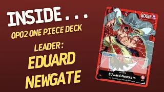 Inside…Eduard Newgate DECK - OP-02 One Piece Card Game (4K60fps)