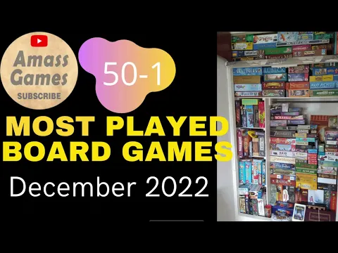 Top 50 most played board games December 2022 AmassGames #wingspan #bgg #boardgame #games #tabletop