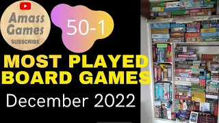 Top 50 most played board games December 2022 AmassGames #wingspan #bgg #boardgame #games #tabletop