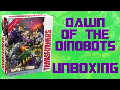 Transformers Deck Building Game: Dawn of the Dinobots Unboxing/Overview