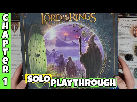 Ch. 1 Solo Playthrough of Lord of The Rings Adventure Book Game From @RavensburgerAG#boardgames