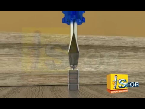 Batedor de Porta Redondo Chão 3,3cm PVC Marrom