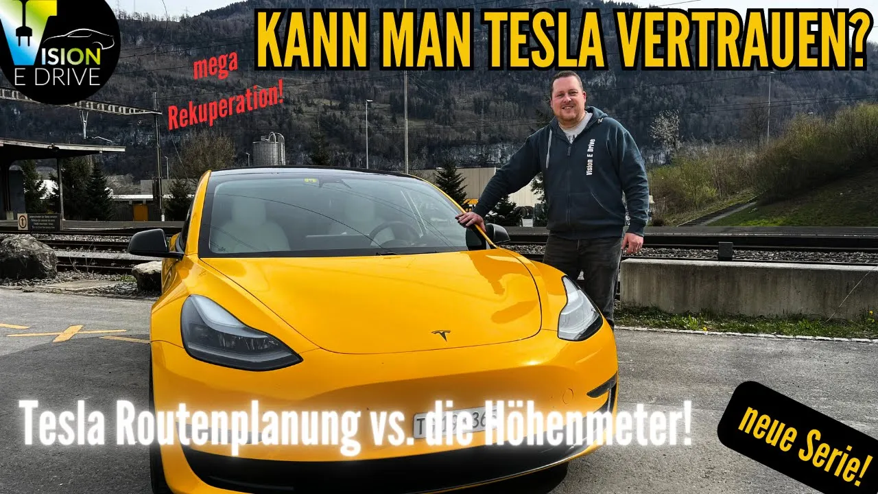 Warum die Tesla Routenplanung so genau ist - Test mit Model 3! [Deutsch 4K] | Vision E Drive Nr.238