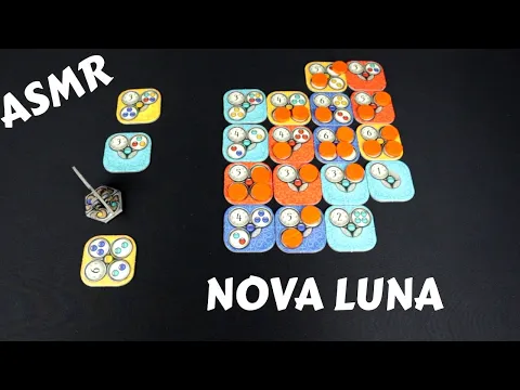 ASMR Solo Board Game Playthrough - NOVA LUNA (Whispering)