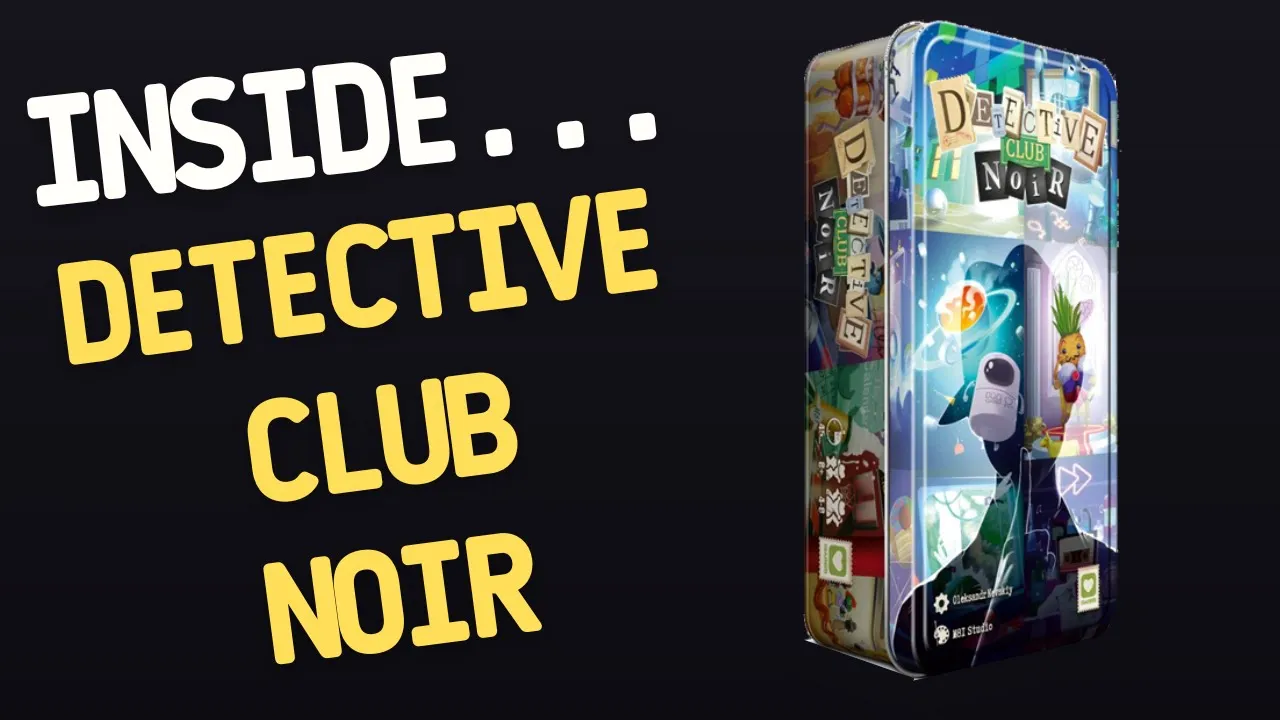 Unboxing Board Game DETECTIVE CLUB: Noir (4K60fps)