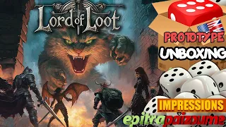 Lord of Loot - Prototype Unboxing & Impressions (EN) by Epitrapaizoume