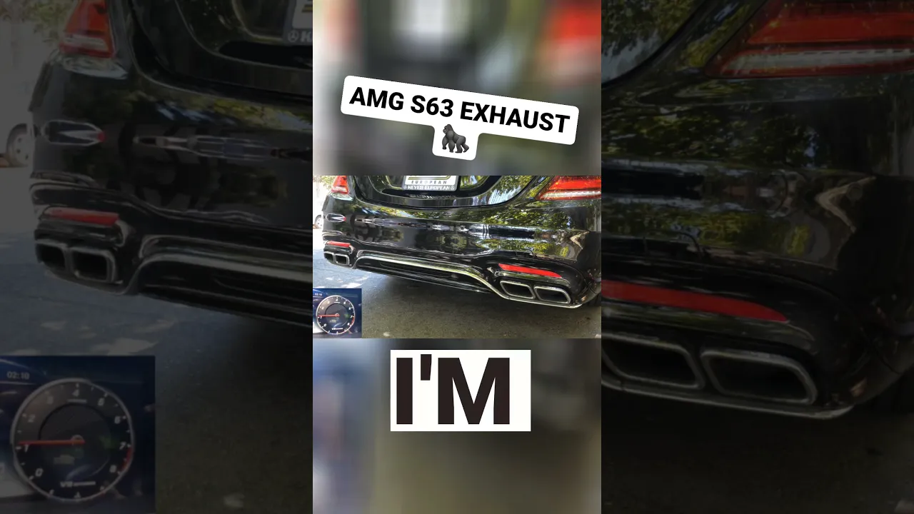 MERCEDES AMG S63 EXHAUST! #shorts #exhaust