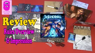 Paranormal Detectives, Review: Rules overview & Impression In English #review #ParanormalDetectives