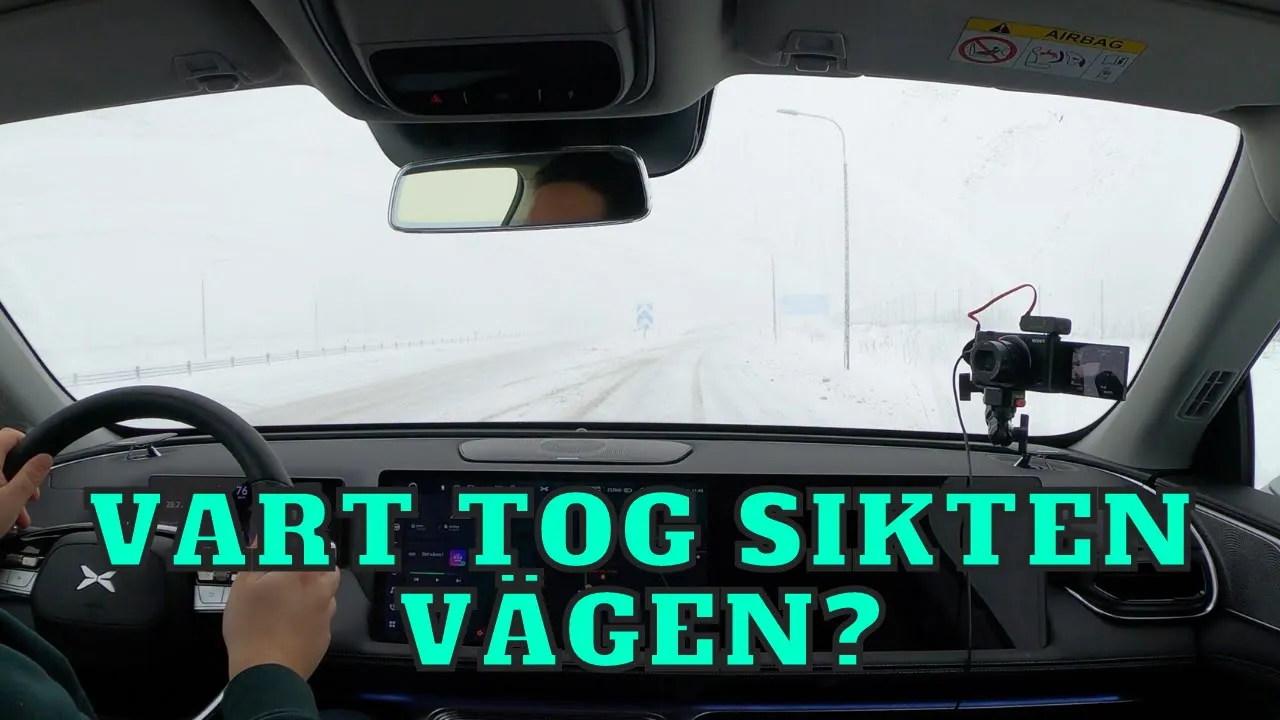 Xpeng G9 i räckviddstest - Så kom snöstormen... | Elbilsmagasinet