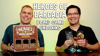 Unboxing Heroes of Barcadia - Dungeon Crawler Tabletop Party Game