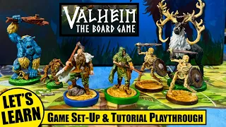 Set-Up and Playthrough of VALHEIM the BOARD GAME Scenario 1 Eikthyr Lord of the Stags
