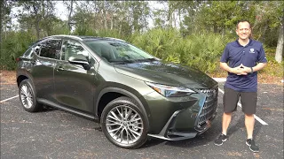 The 2025 Lexus NX350h is an SUV luxury version of the Toyota RAV4 Hybrid!