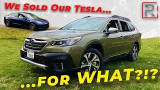 *Garage UPDATE* We Traded Our Tesla Model 3 for... A Subaru Outback?!