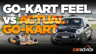 MINI Cooper S vs Go-Kart at the race track: Which is quickest?