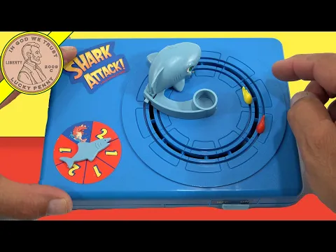 1990 Milton Bradley Shark Attack Travel Game Demonstration
