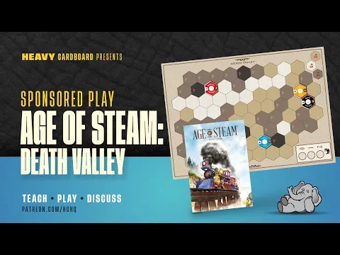 (GameFound) Age of Steam: Death Valley map - 3p Teaching & Play-through by Heavy Cardboard