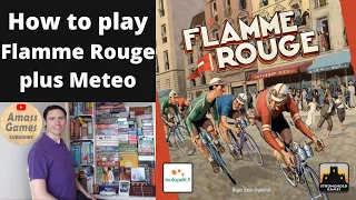 Flamme Rouge meteo #boardgame #howtoplay #amassgames #gametok #cycling #stronghold #deckbuilding