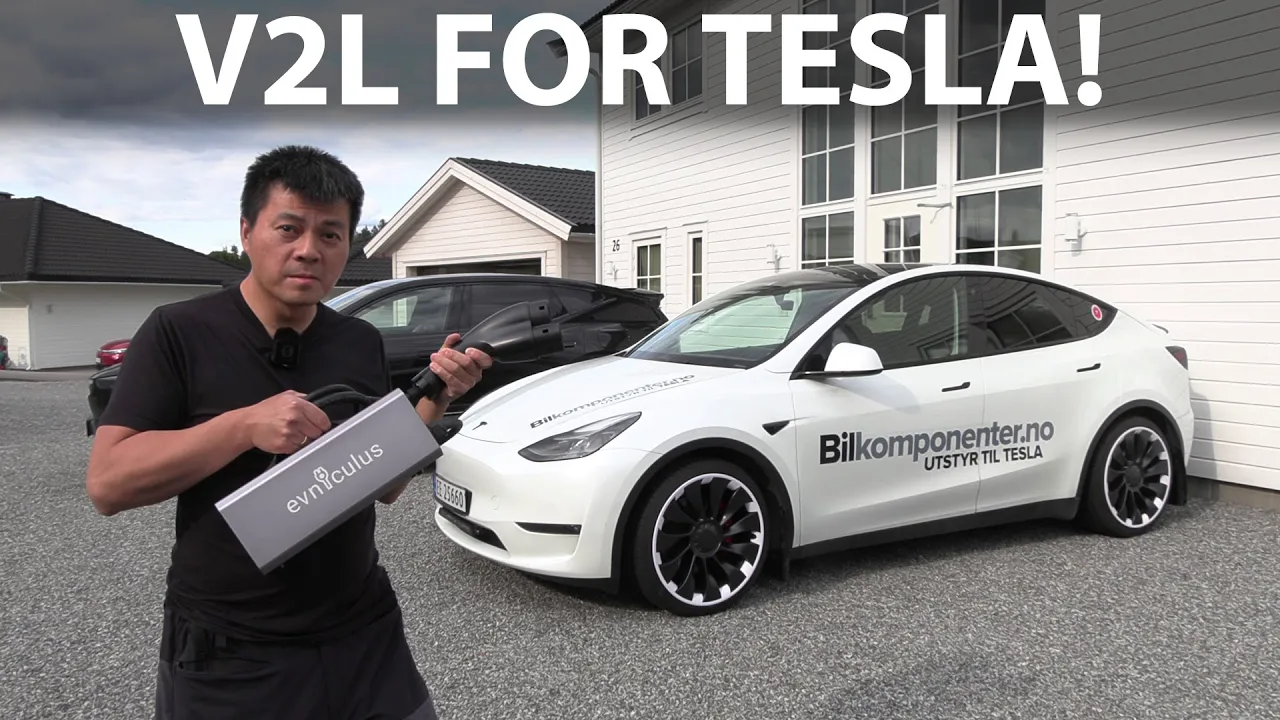 EVniculus 5 kW V2L adapter for Tesla Model S/3/X/Y test for efficiency